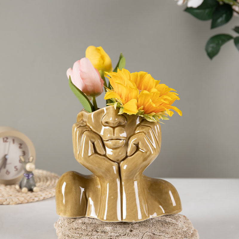 Home Decor Ceramic Vases Flower Vase  Sculpture Crafts